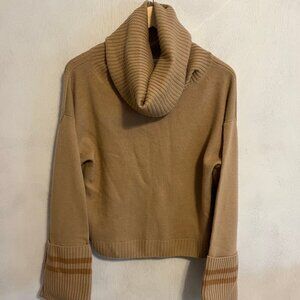 NAADAN  Cashmere Camel Oversized Turtleneck Pullover